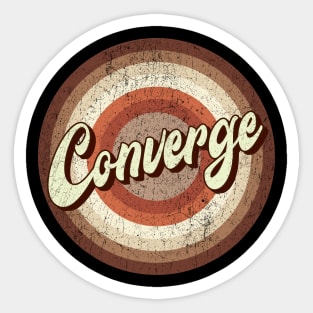 Vintage brown exclusive - Converge Sticker